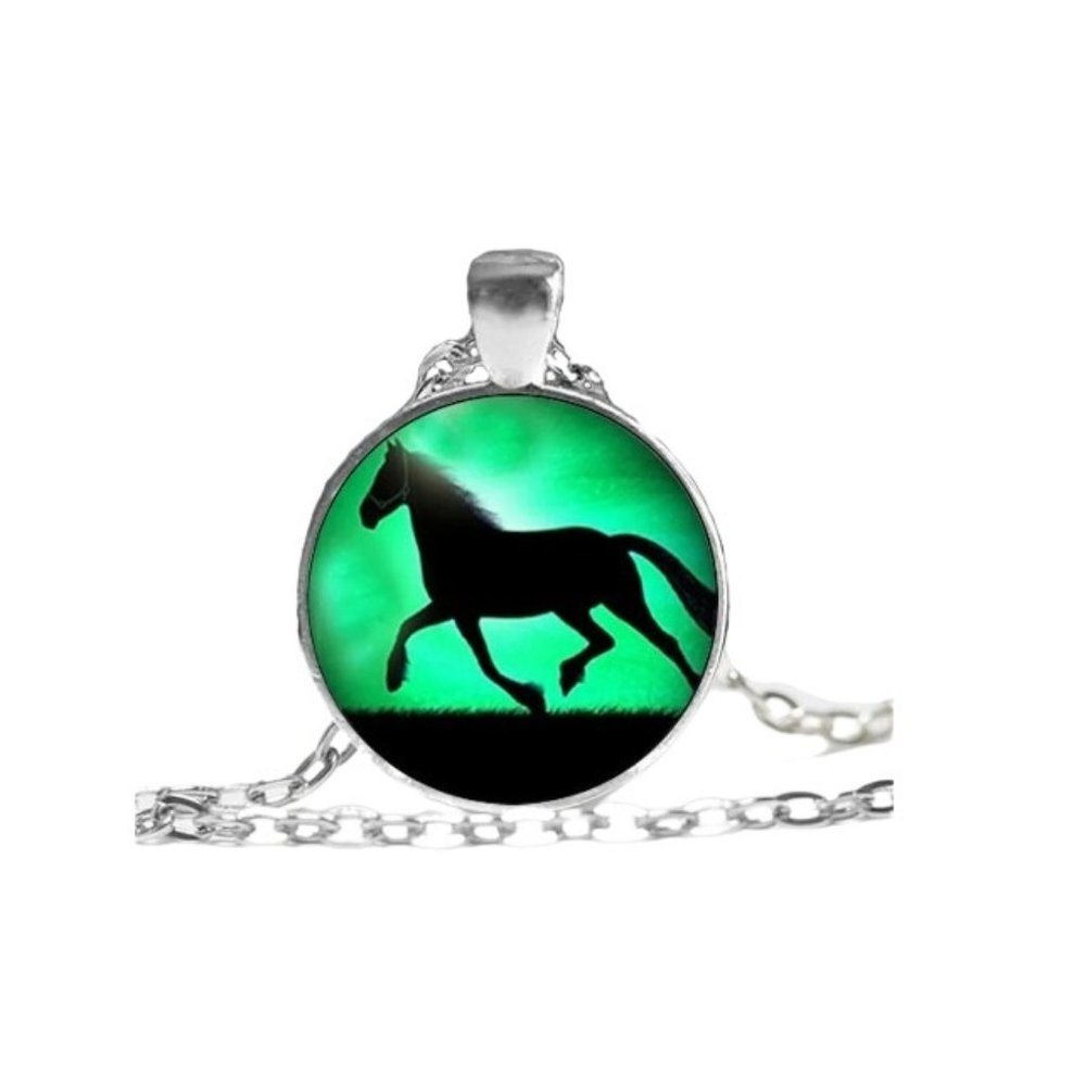 Glow in Dark Horse Necklace - Picture 2 of 2